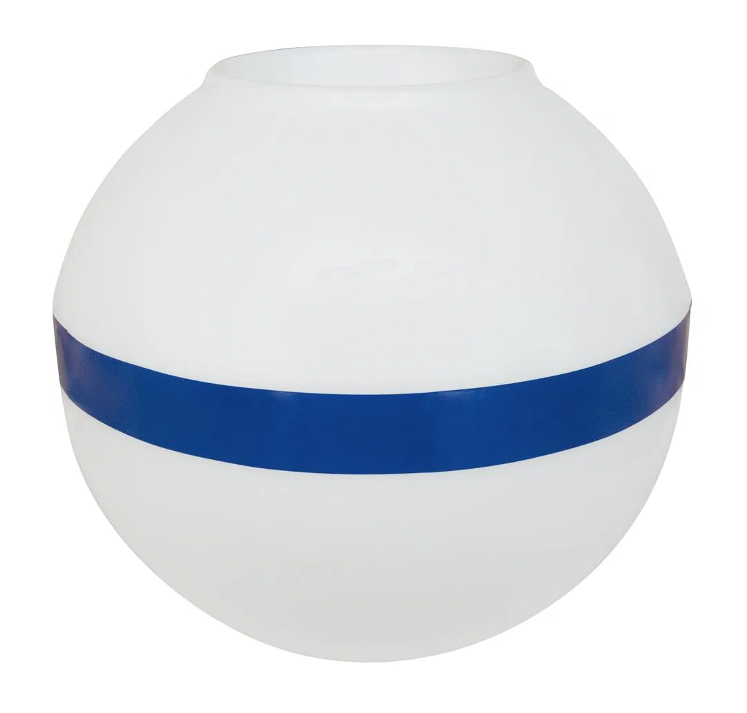 46818 – TAYLOR MADE Mooring Buoy, 18 Inch Diameter Shackle Type With Rope Nest Design 2-1/2 Inch Tube-Through-Center ...
